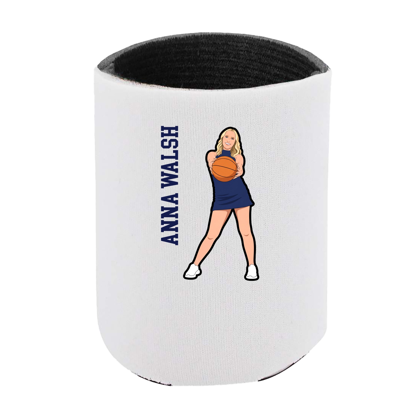 Can Holder — Name Vertical in White