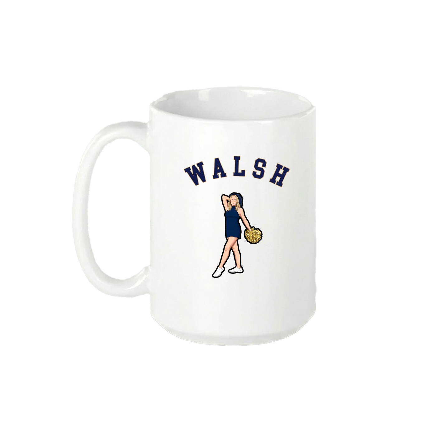 15oz Coffee Mug — Shirsey Arch in White