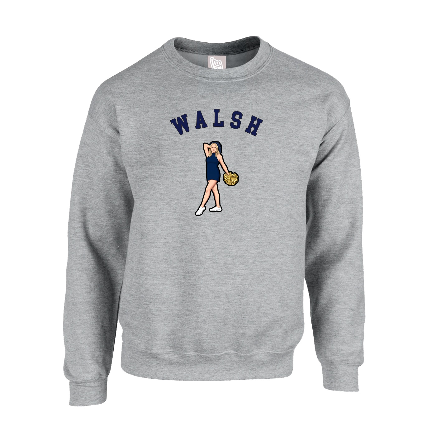 Fleece Crew — Shirsey Arch in Grey
