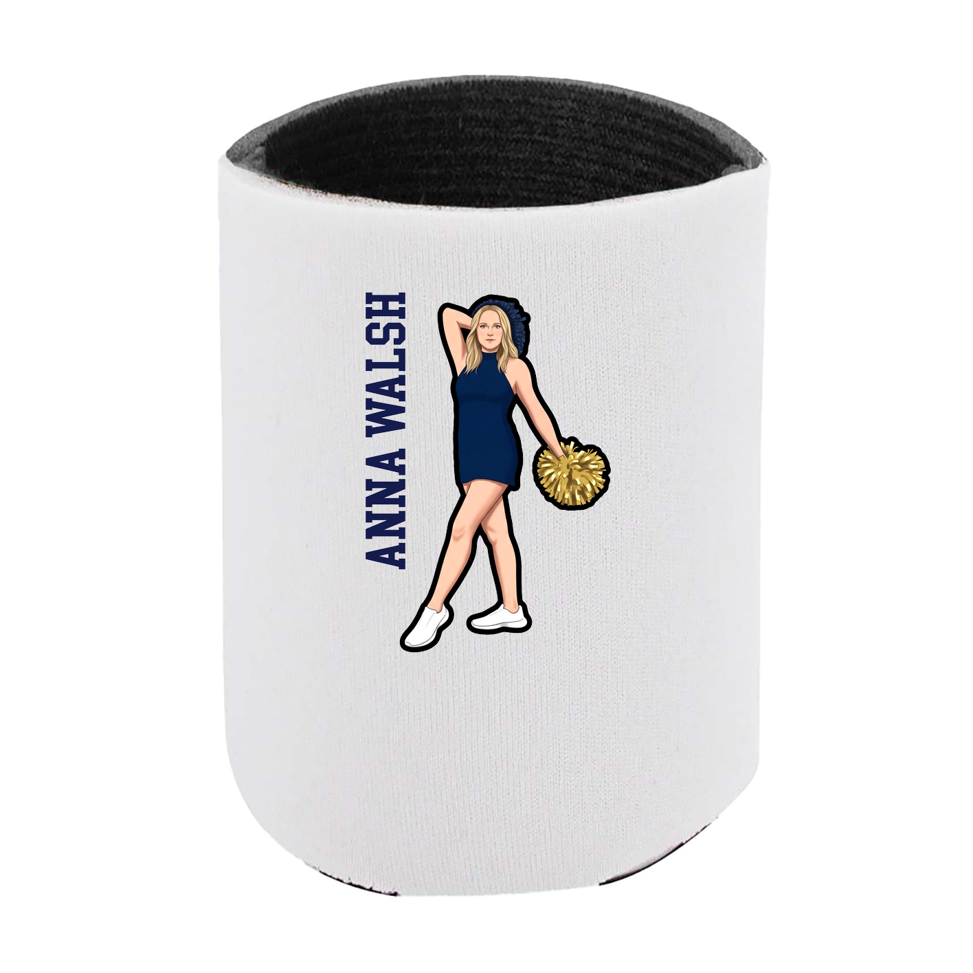 Can Holder — Name Vertical in White
