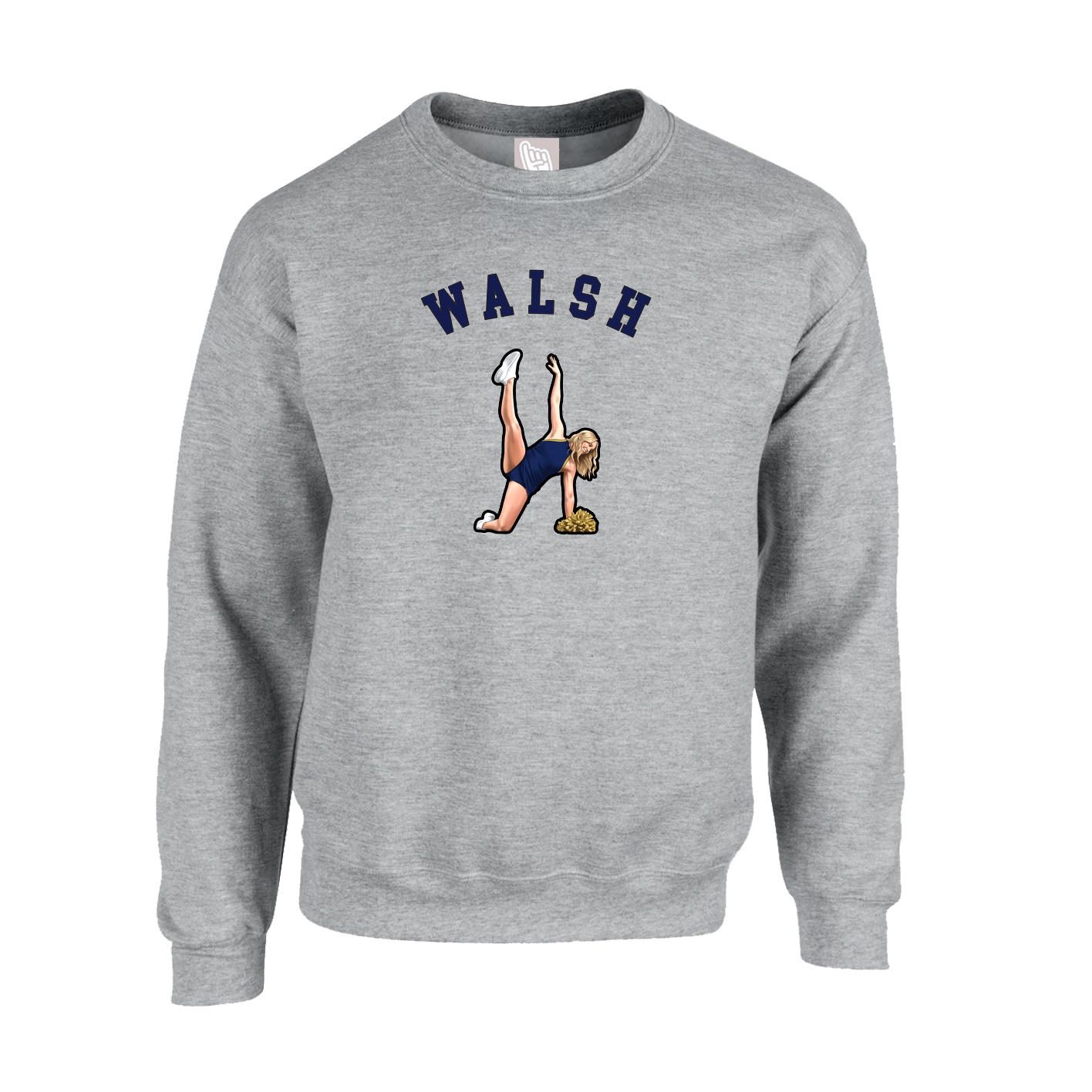 Fleece Crew — Shirsey Arch in Grey