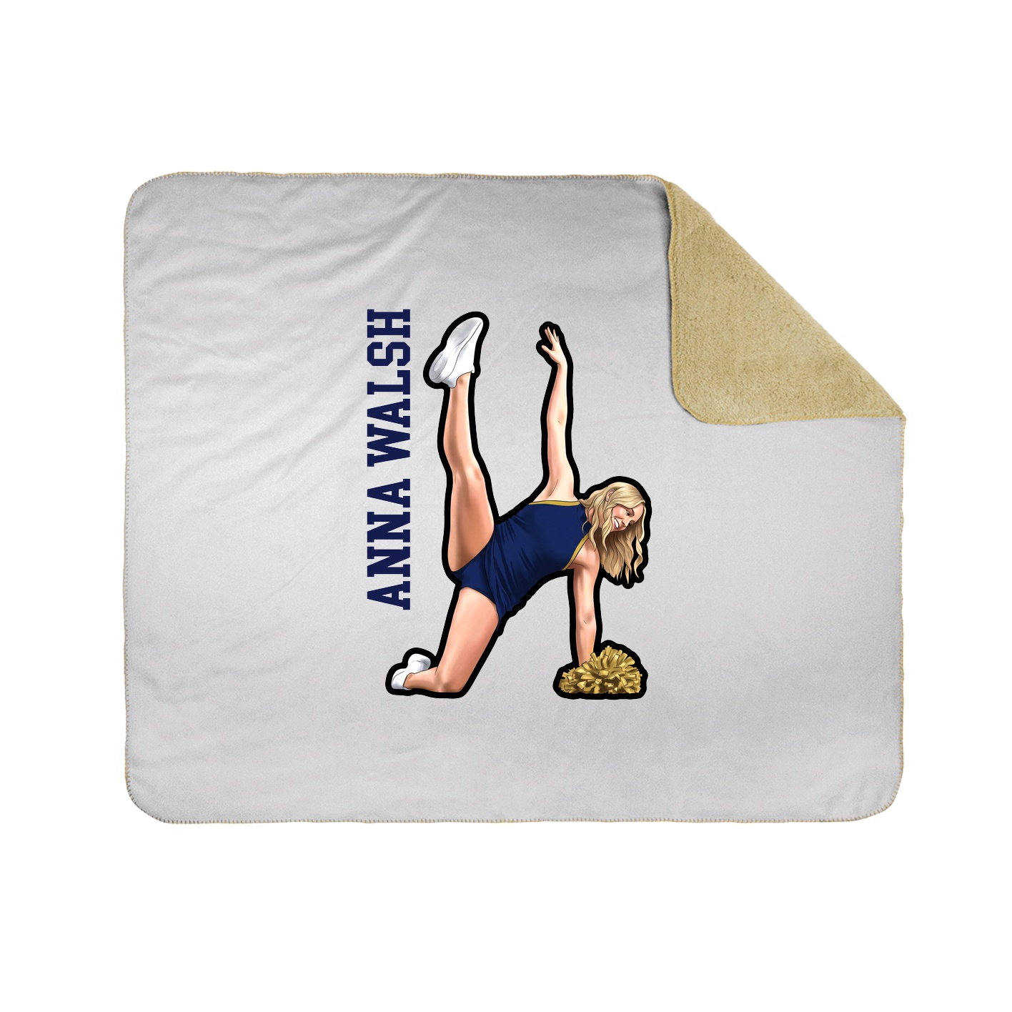 50x60 Sherpa Lined Throw Blanket