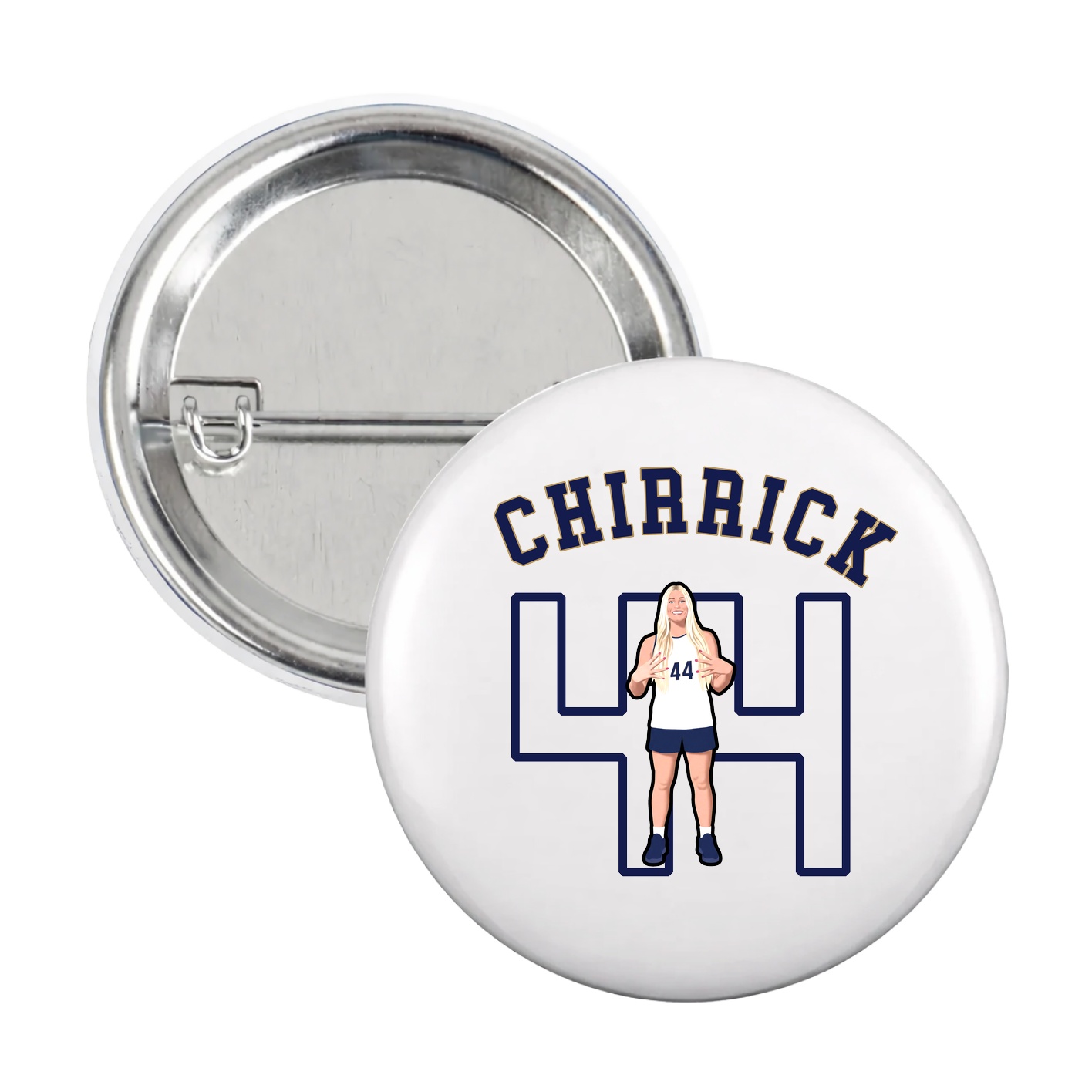 Game Day Button — Shirsey Arch in White