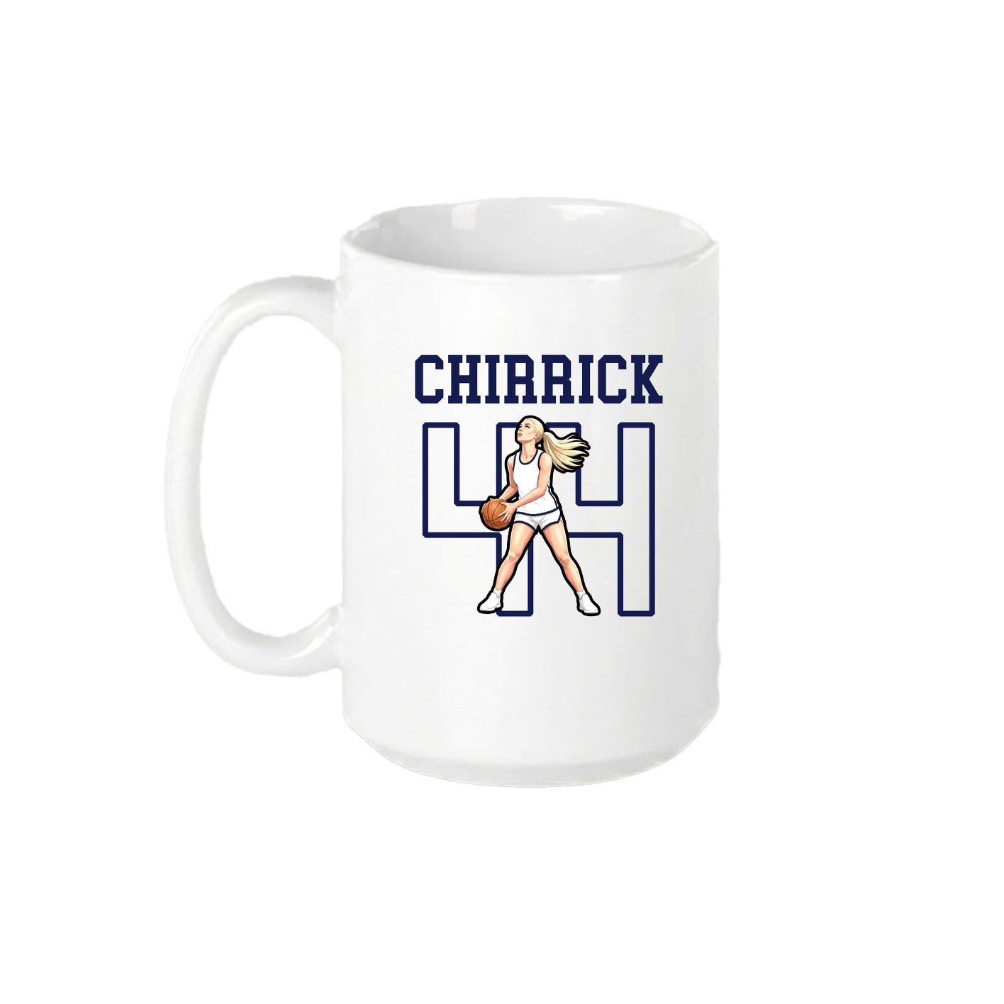 15oz Coffee Mug — Shirsey in White
