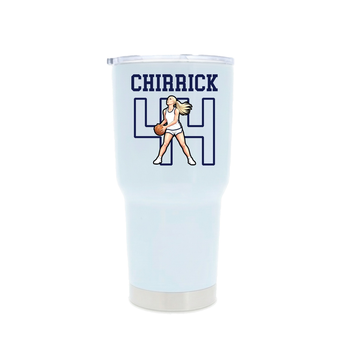30oz Stainless Steel Tumbler — Shirsey in White