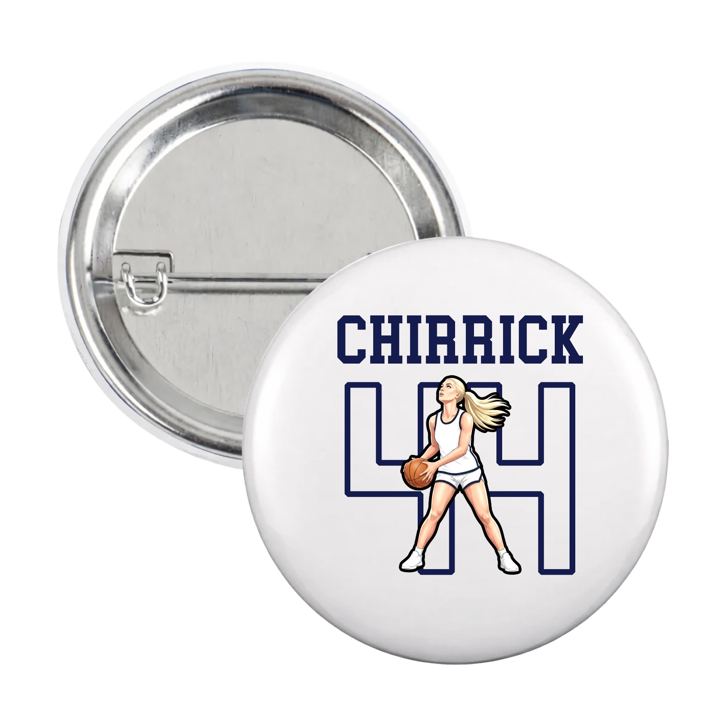 Game Day Button — Shirsey in White