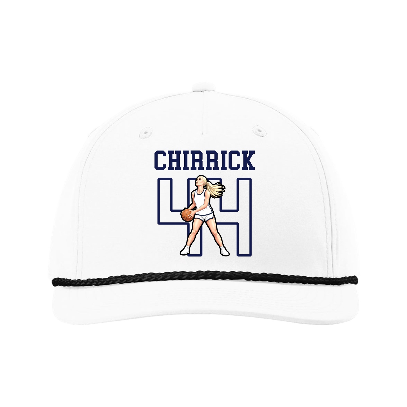 Five-Panel Classic Rope Cap — Shirsey in White