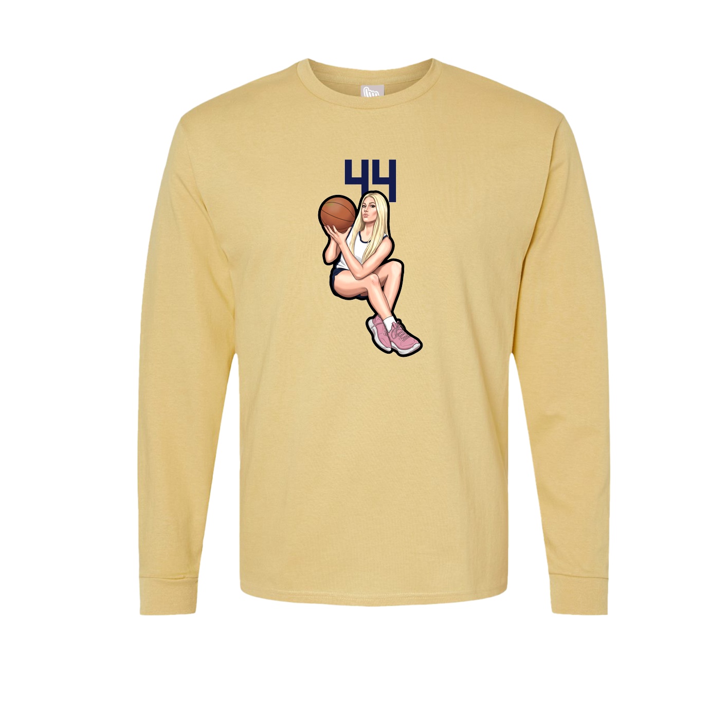 Long Sleeve Tee — Number Top in Vegas Gold