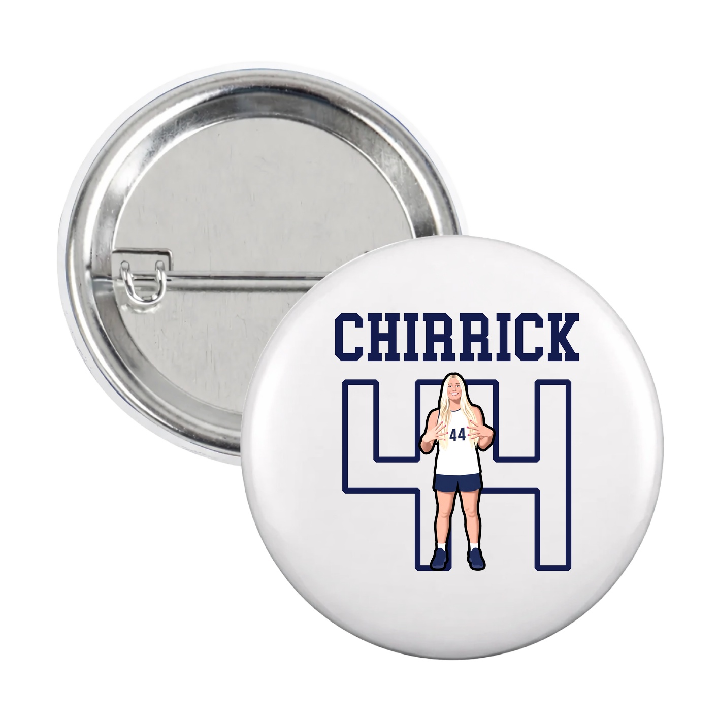 Game Day Button — Shirsey in White