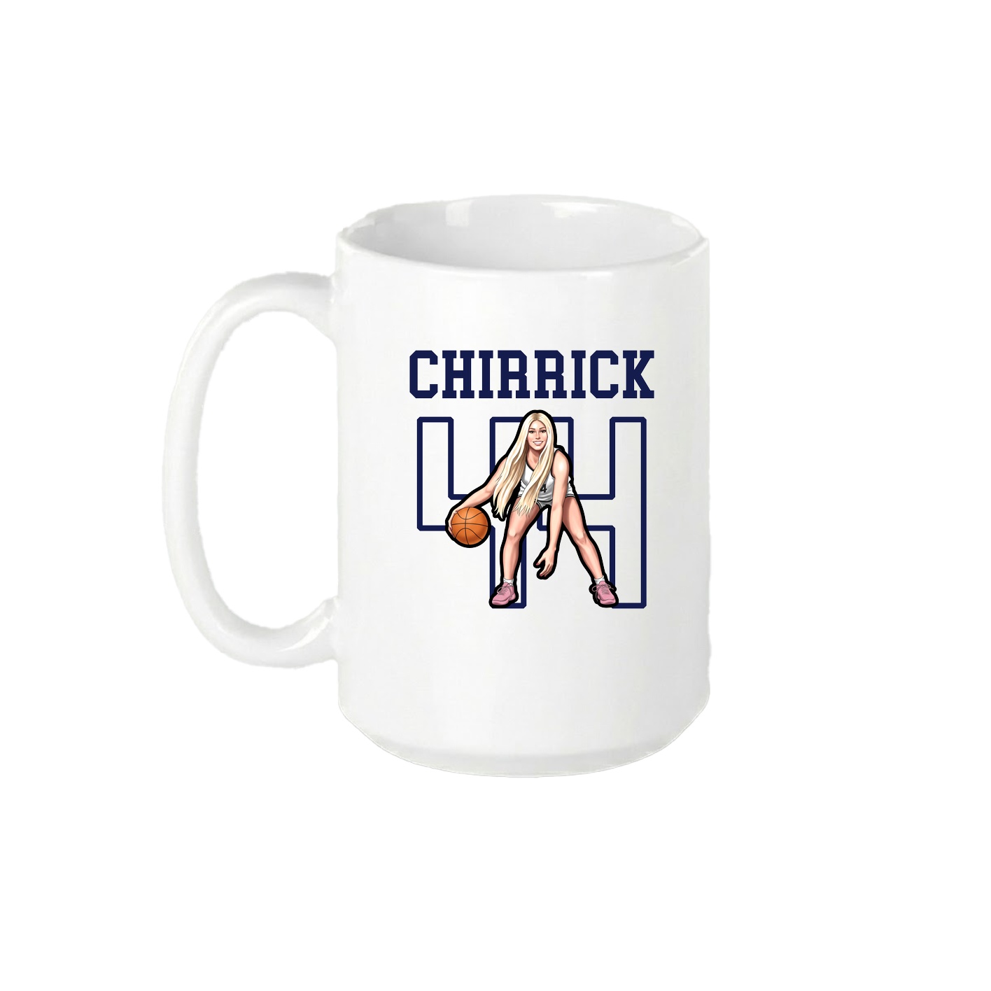 15oz Coffee Mug — Shirsey in White