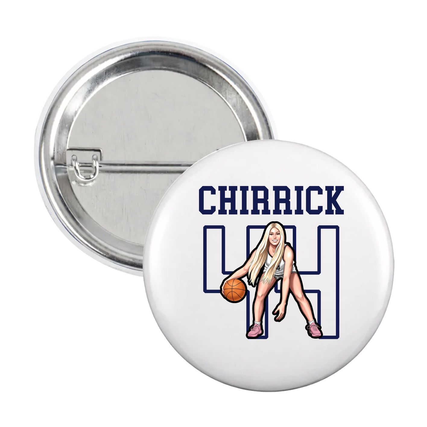 Game Day Button — Shirsey in White