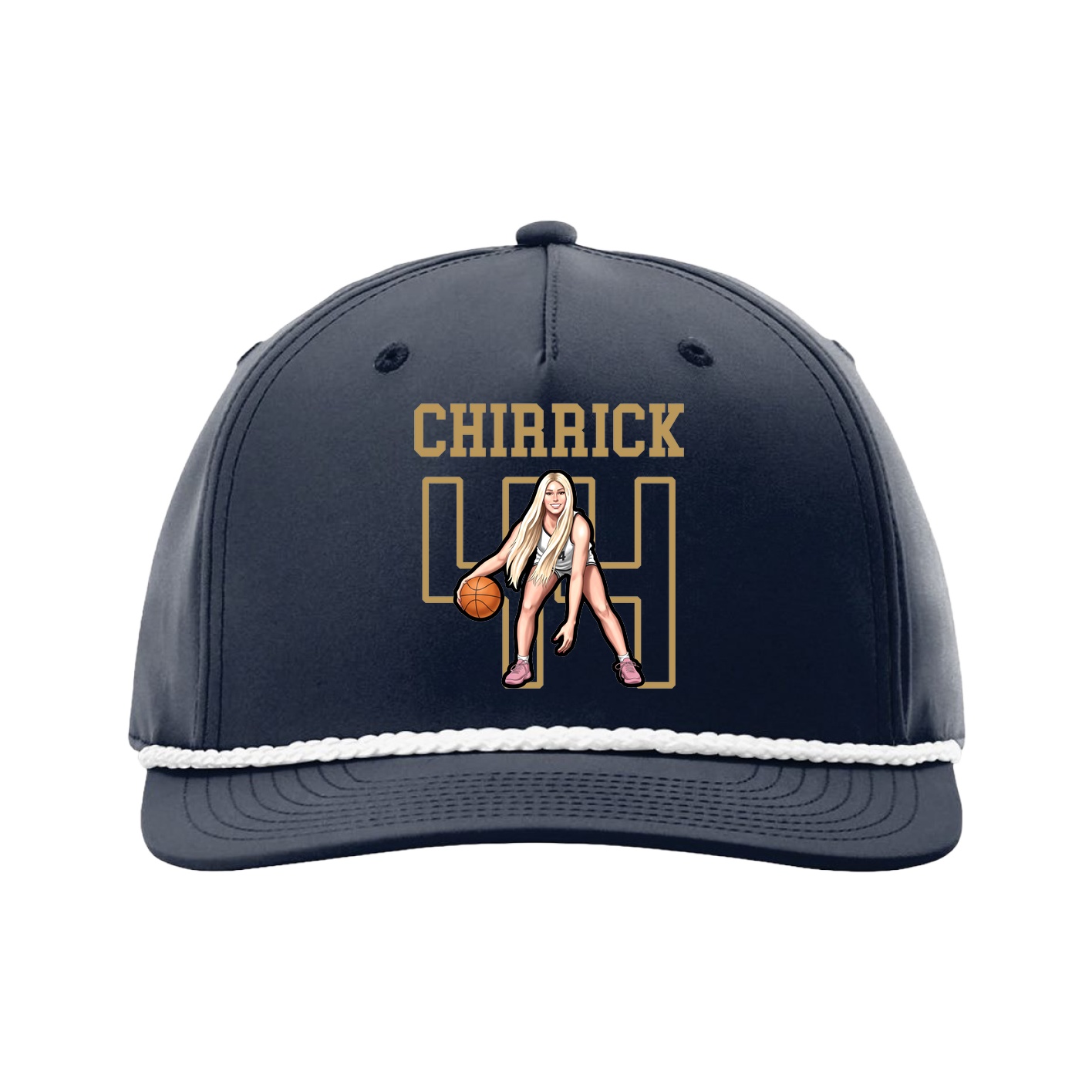 Five-Panel Classic Rope Cap — Shirsey in Navy