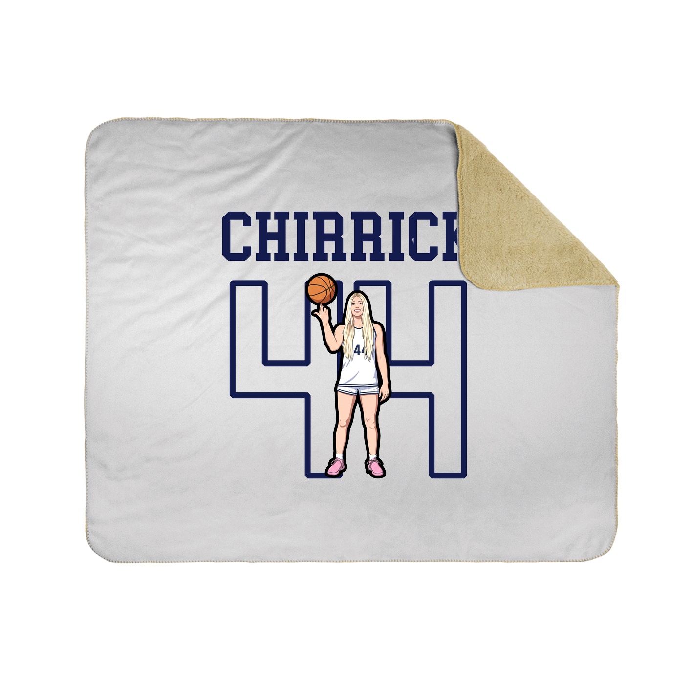 Throw Blanket — Shirsey in White