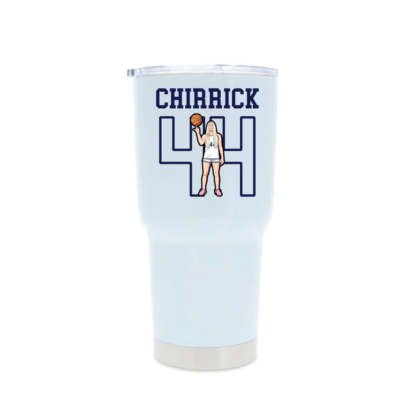 30oz Stainless Steel Tumbler — Shirsey in White