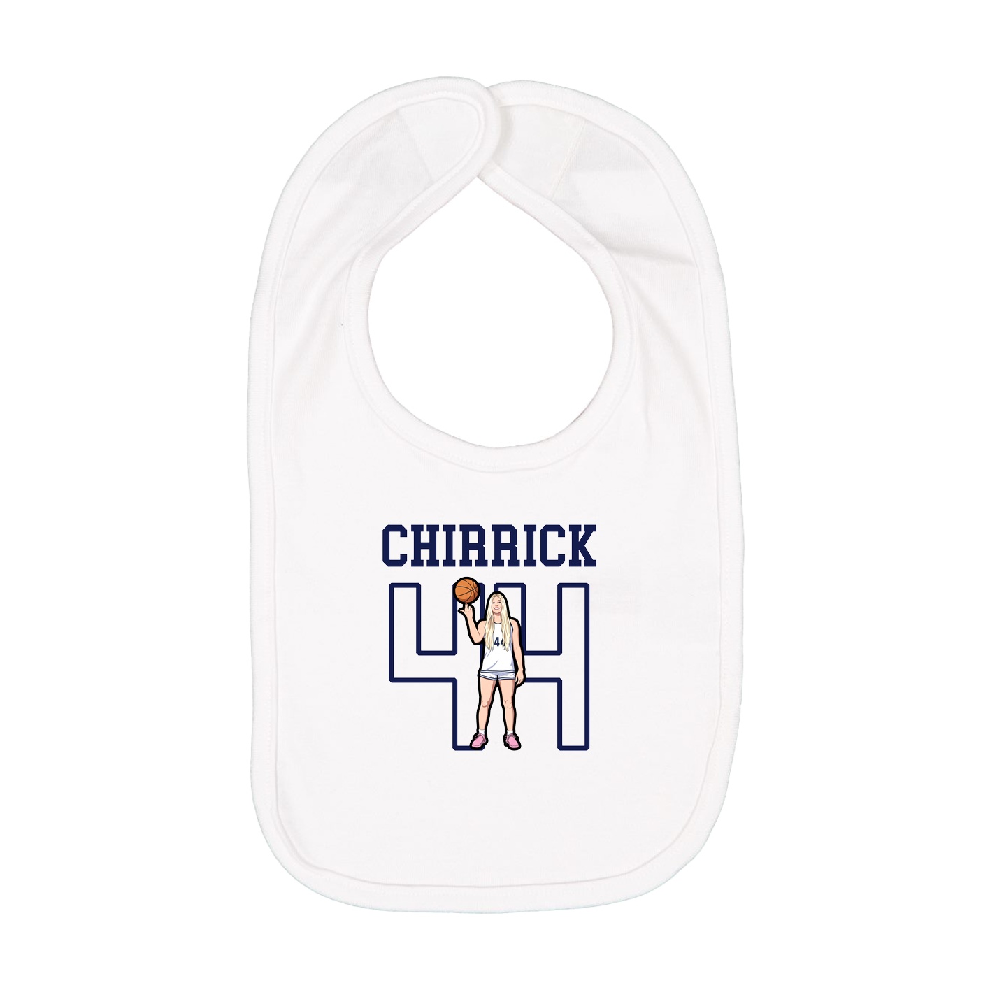 Infant Bib — Shirsey in White