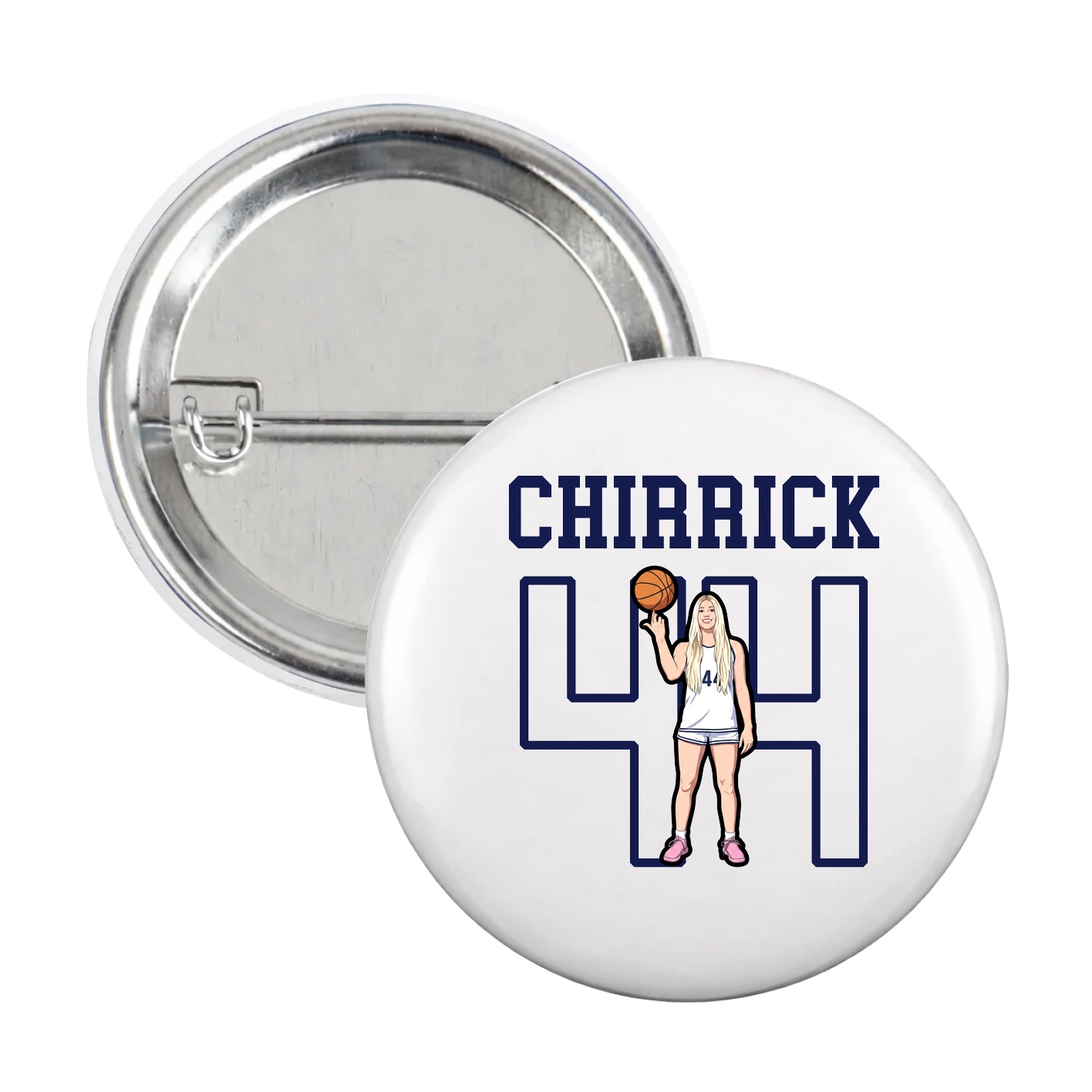 Game Day Button — Shirsey in White
