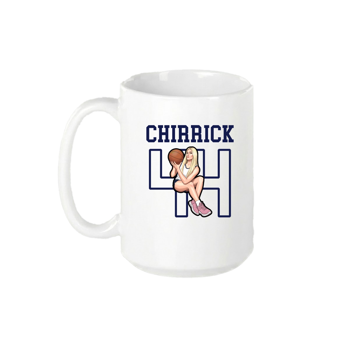 15oz Coffee Mug — Shirsey in White