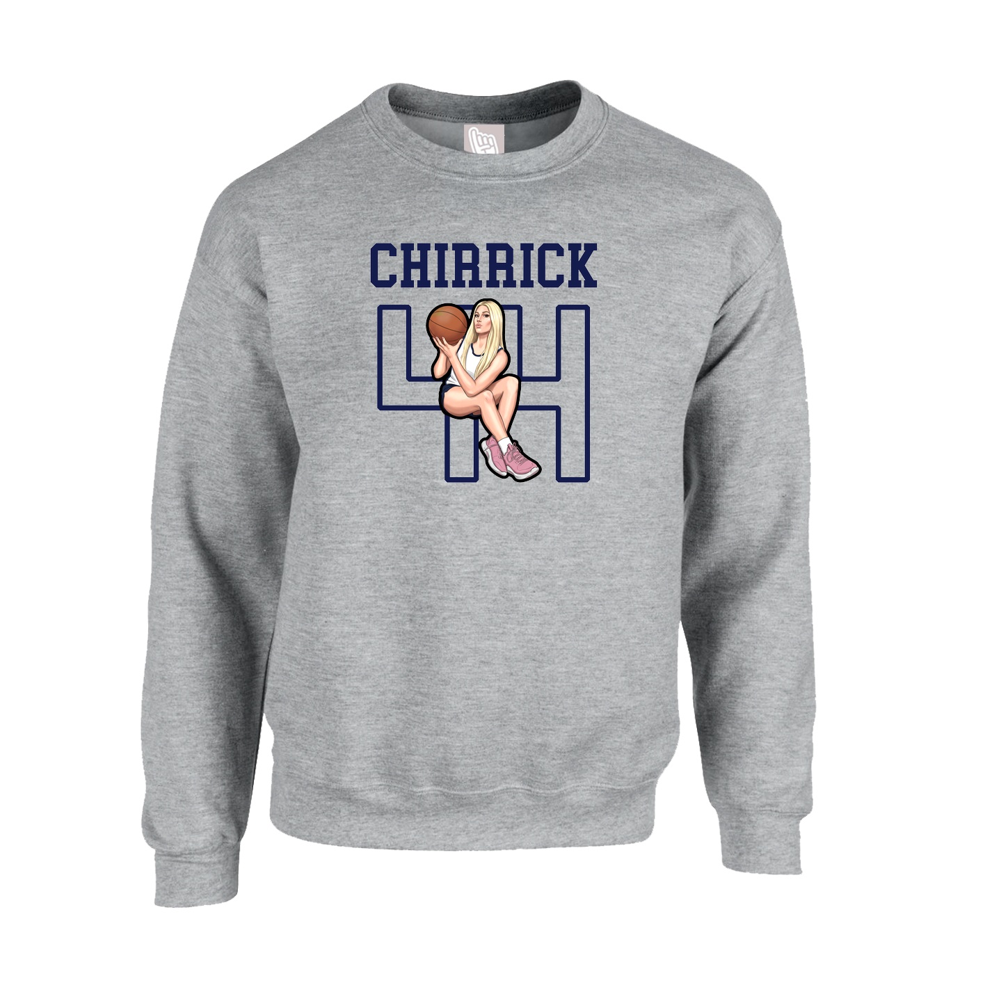 Fleece Crew — Shirsey in Grey