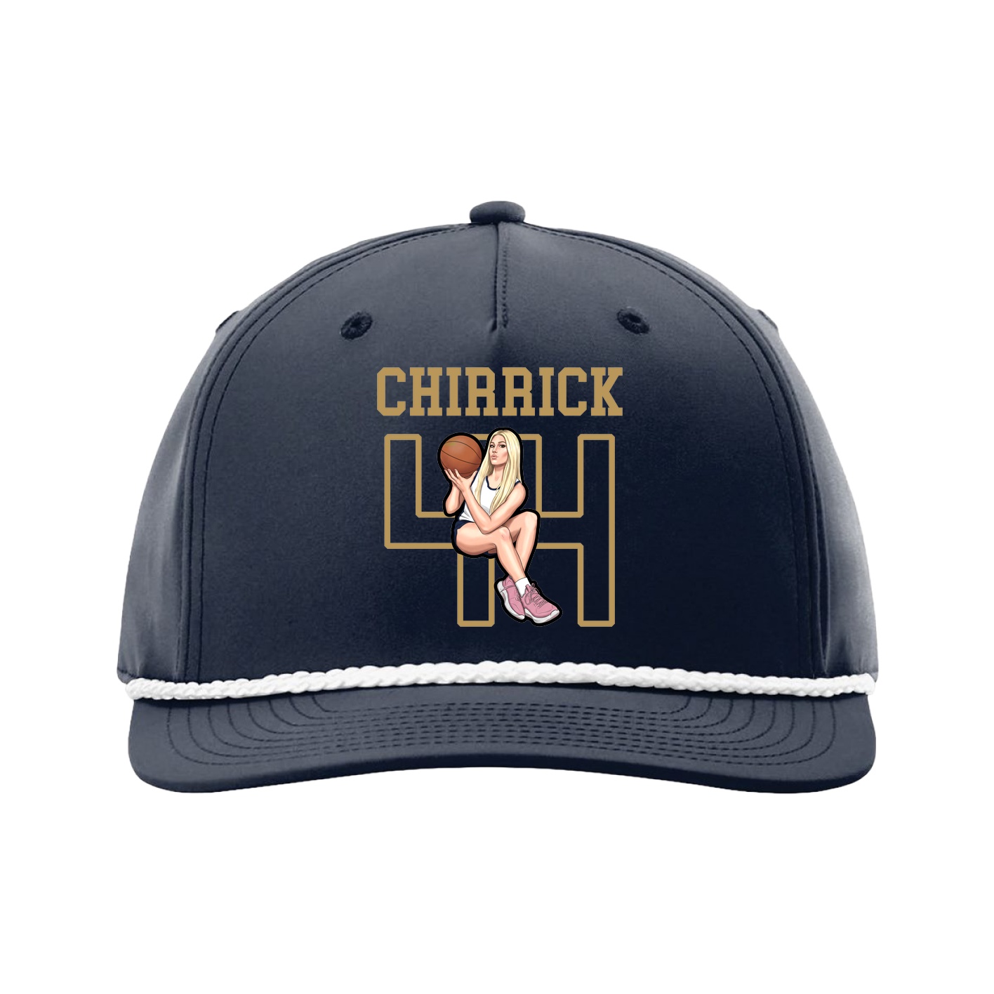 Five-Panel Classic Rope Cap — Shirsey in Navy