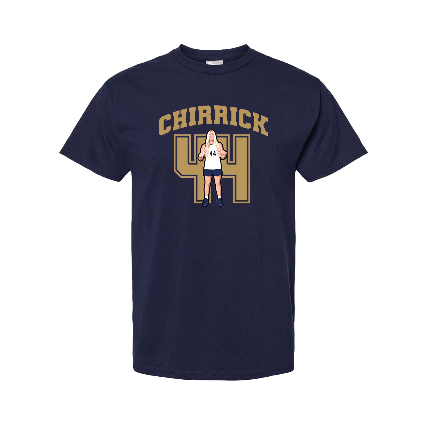 Youth Tee — Number in Navy