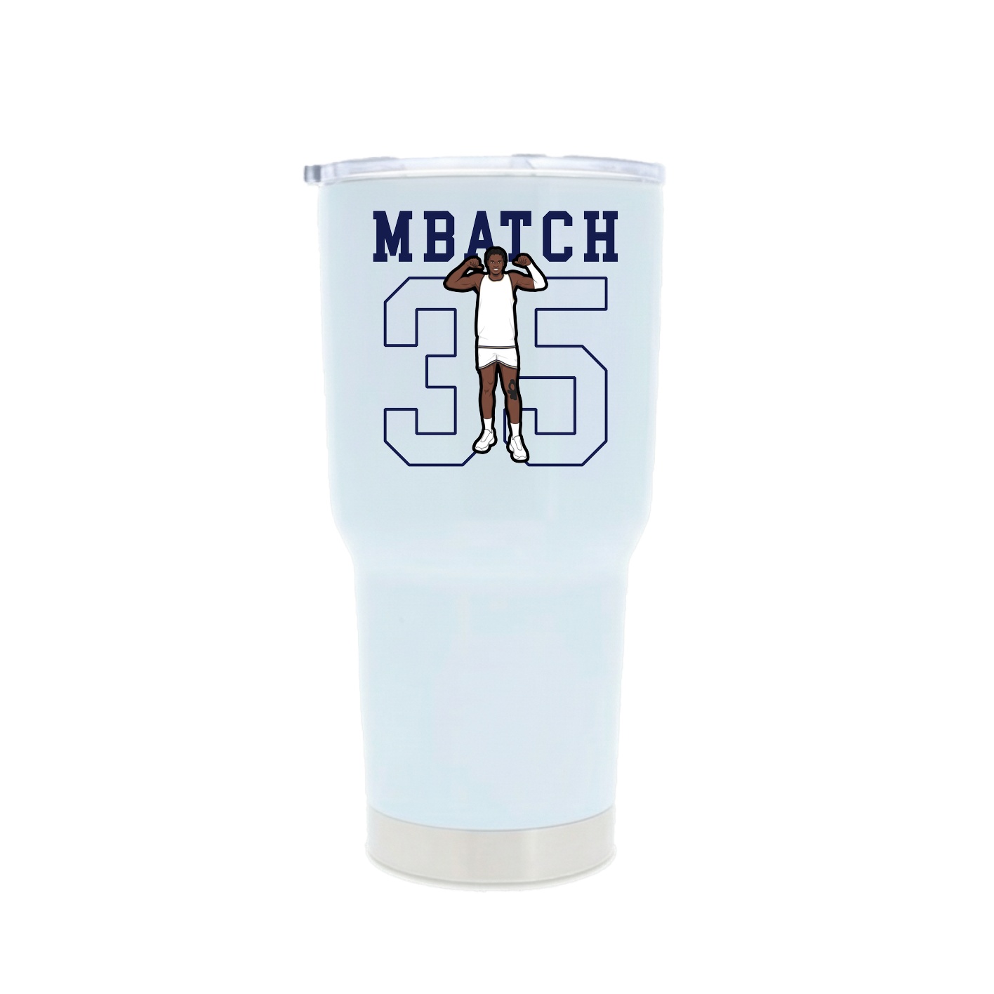 30oz Stainless Steel Tumbler — Shirsey in White