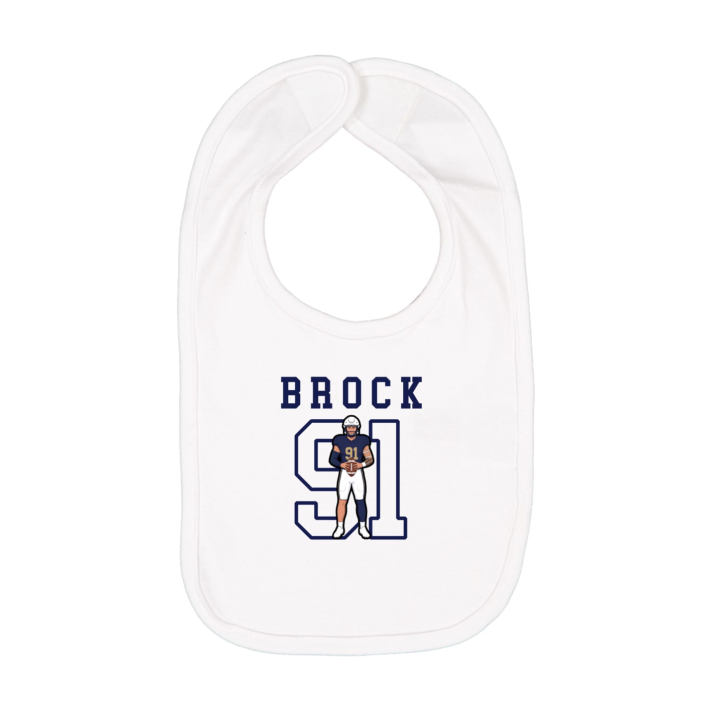 Infant Bib — Shirsey in White