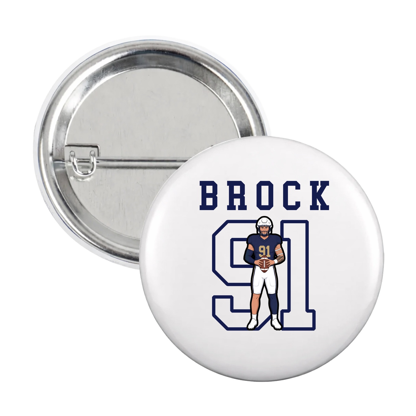 Game Day Button — Shirsey in White