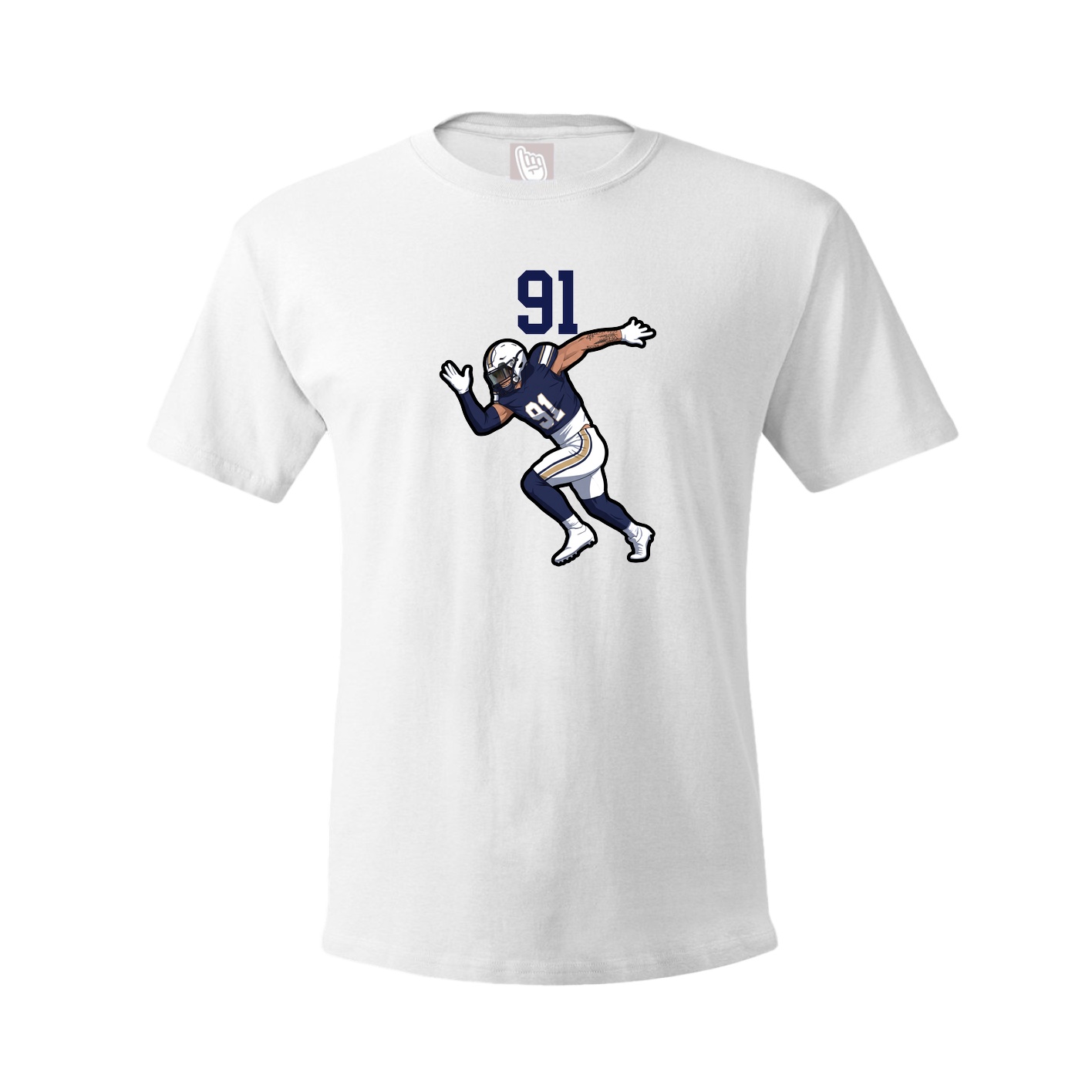 Tee — Number Top in White