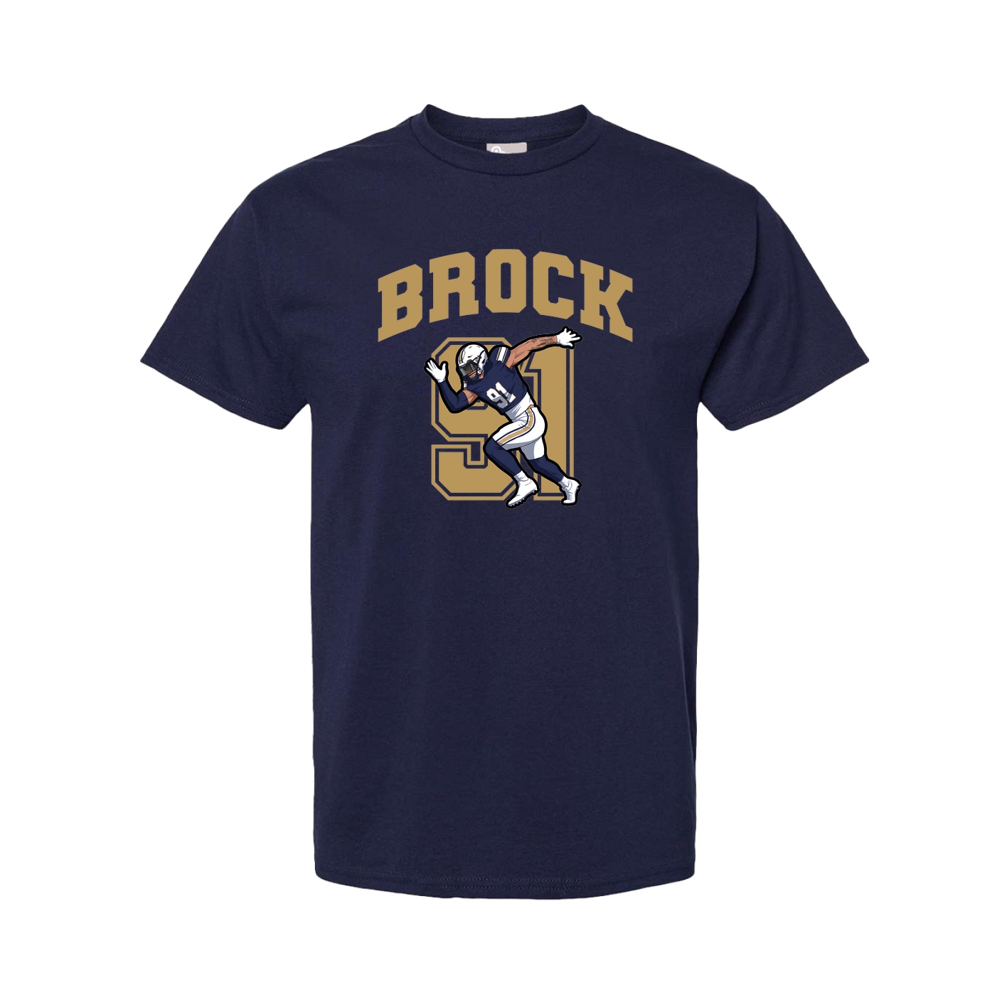 Youth Tee — Number in Navy