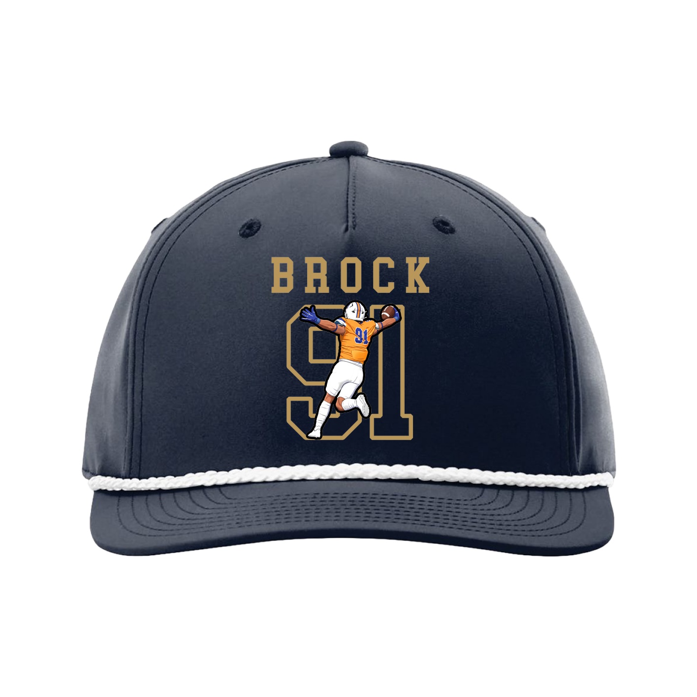 Five-Panel Classic Rope Cap — Shirsey in Navy