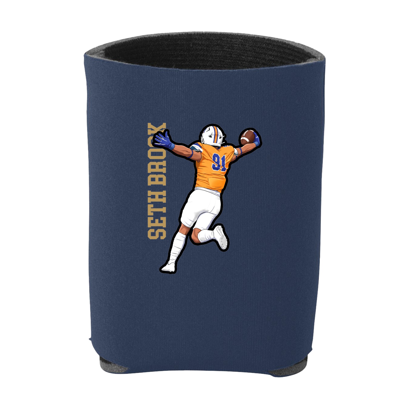 Can Holder — Name Vertical in Navy