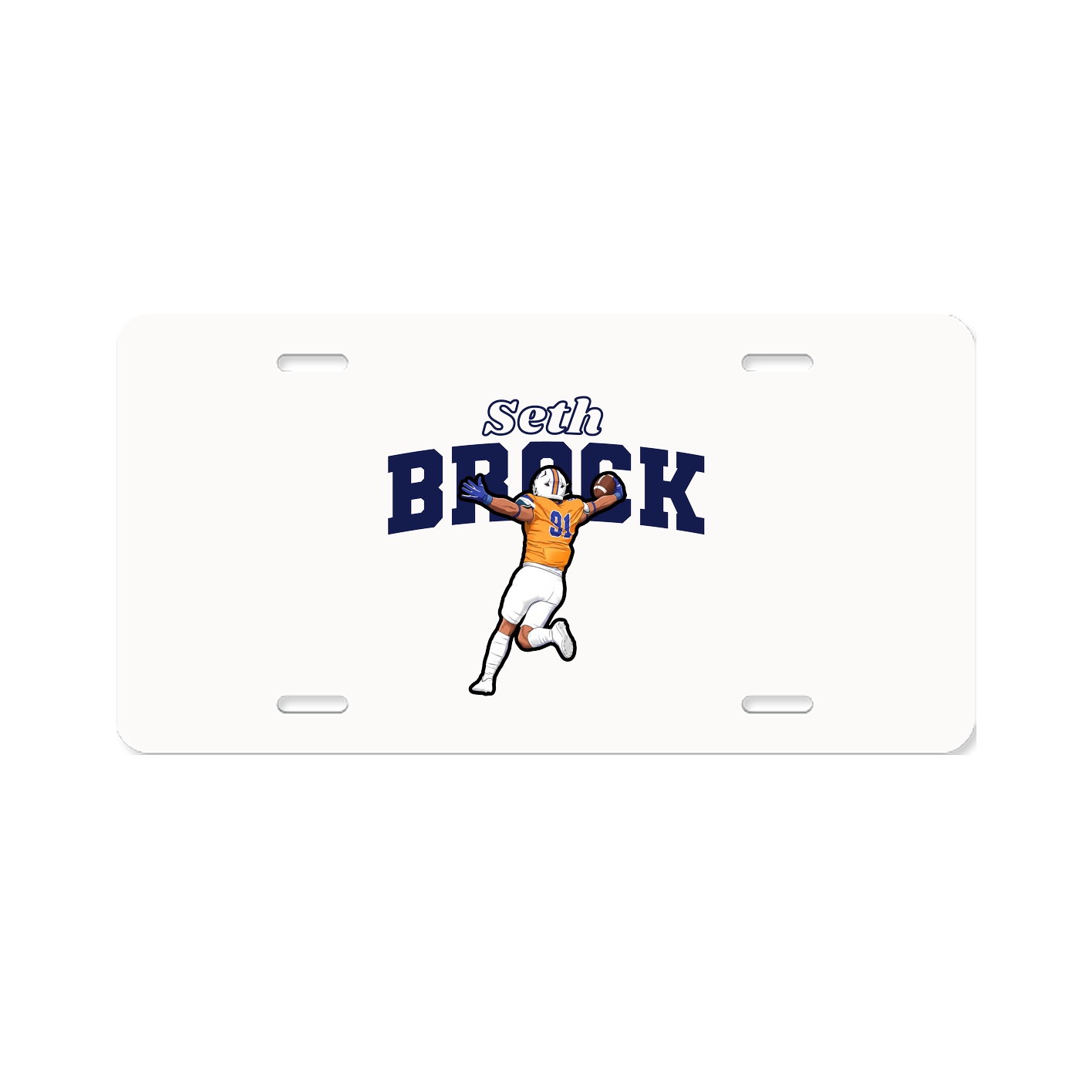 License Plate — Name Arch in Classic