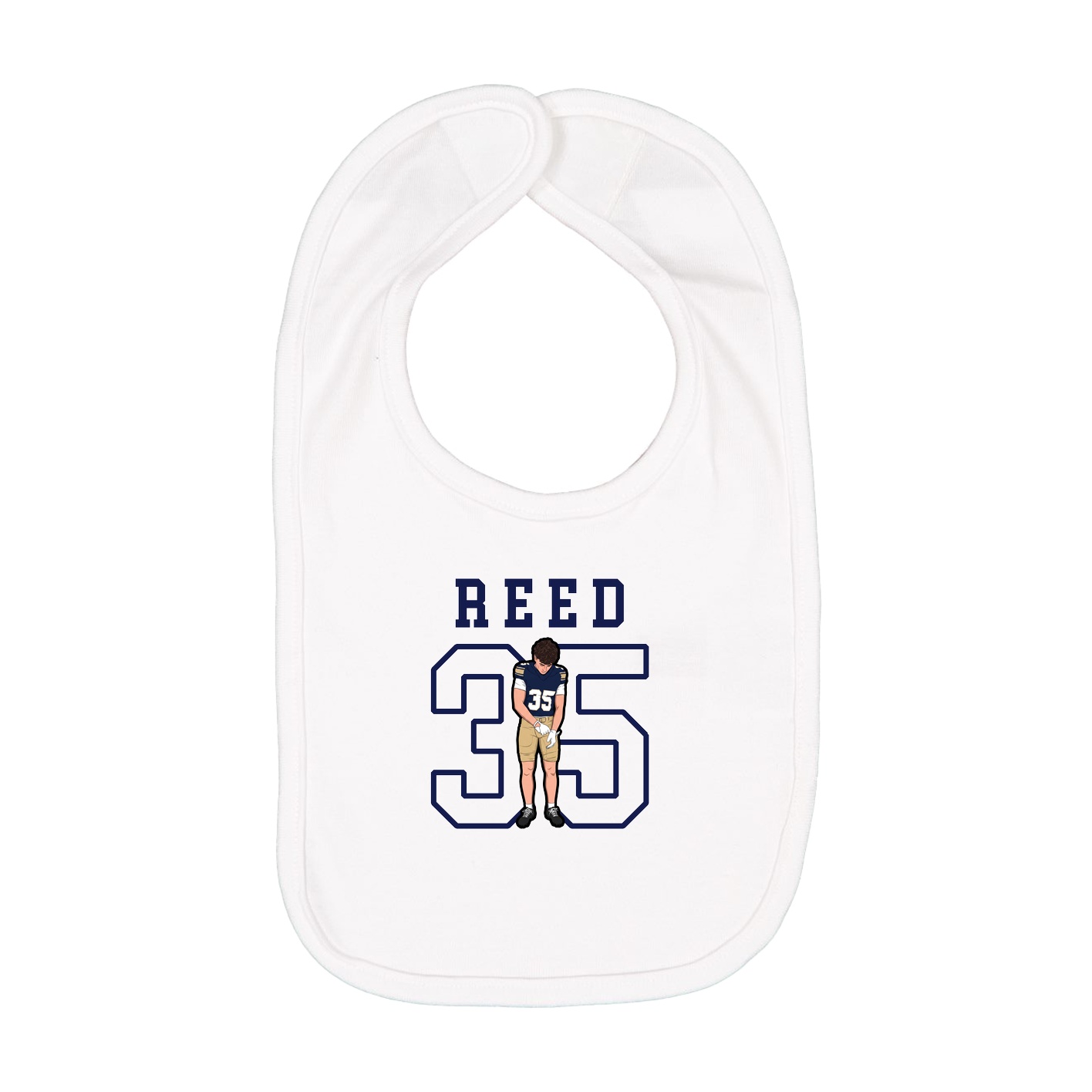 Infant Bib — Shirsey in White