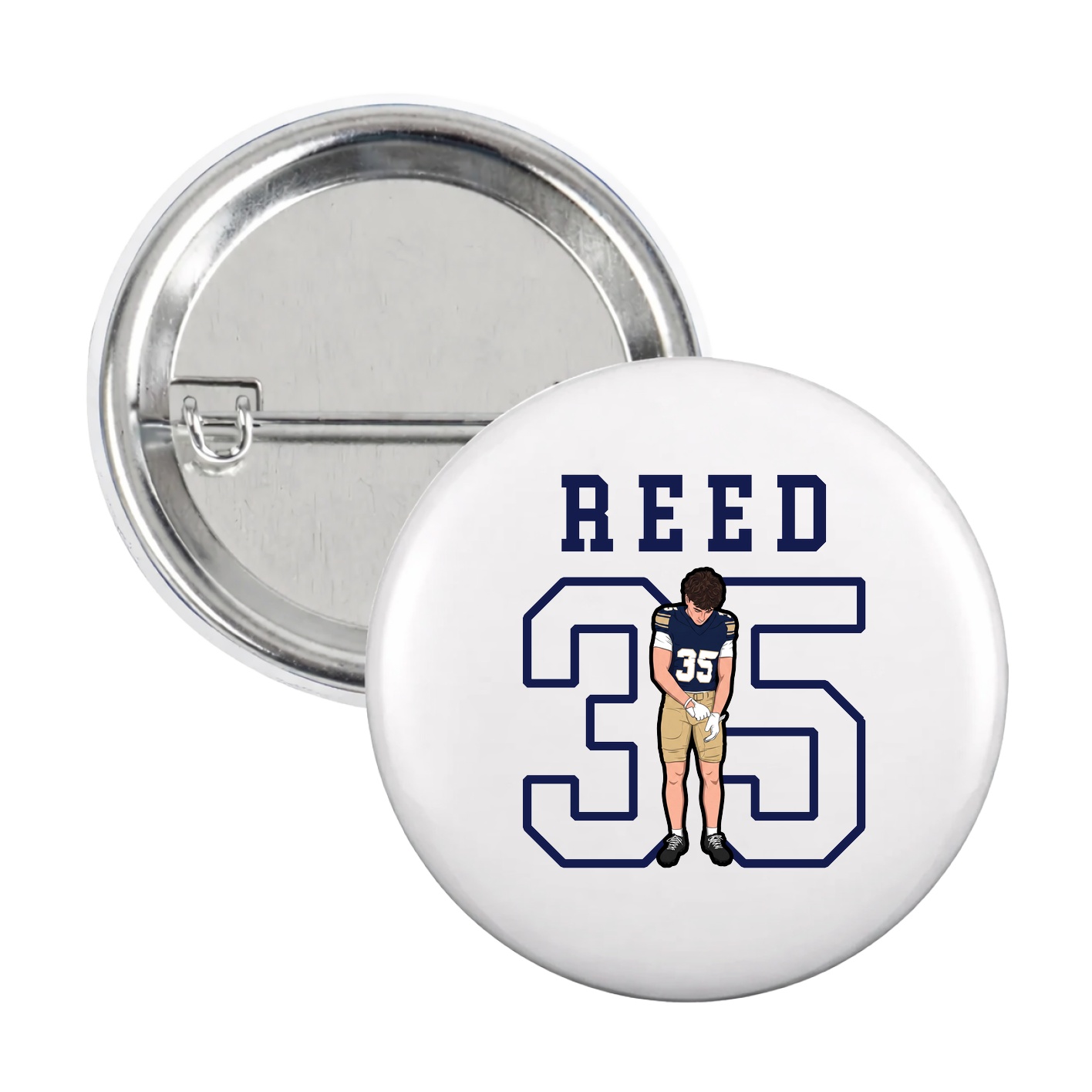 Game Day Button — Shirsey in White