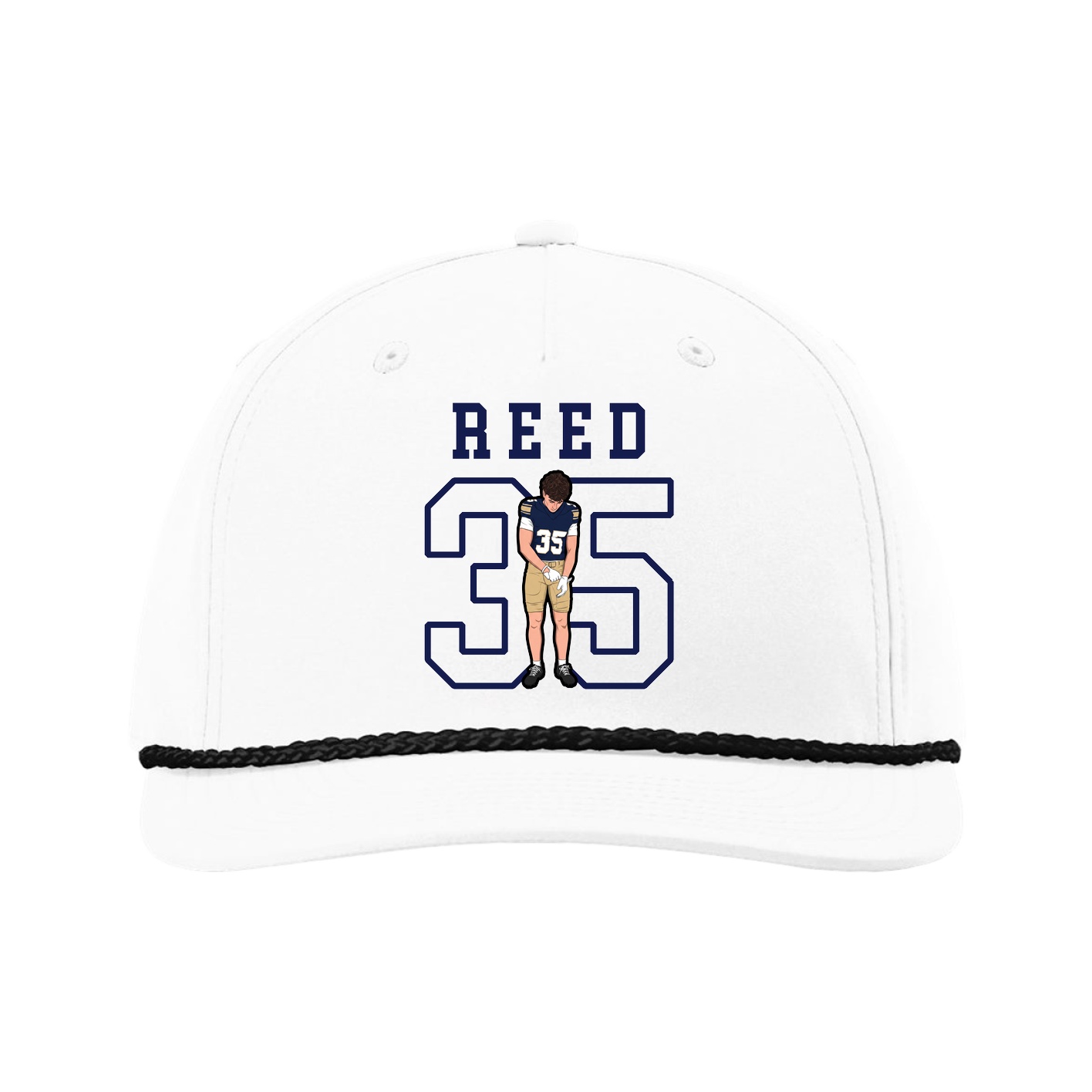 Five-Panel Classic Rope Cap — Shirsey in White