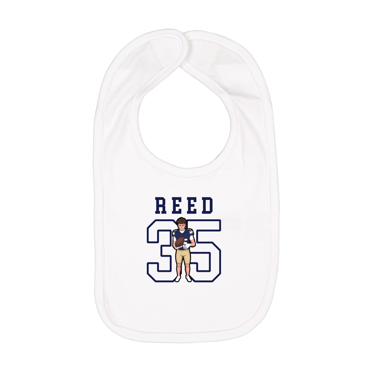 Infant Bib — Shirsey in White