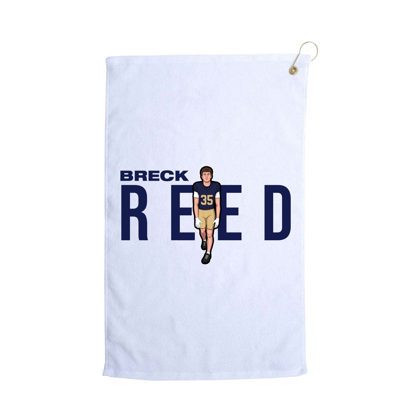 Golf Towel — Player Name in White