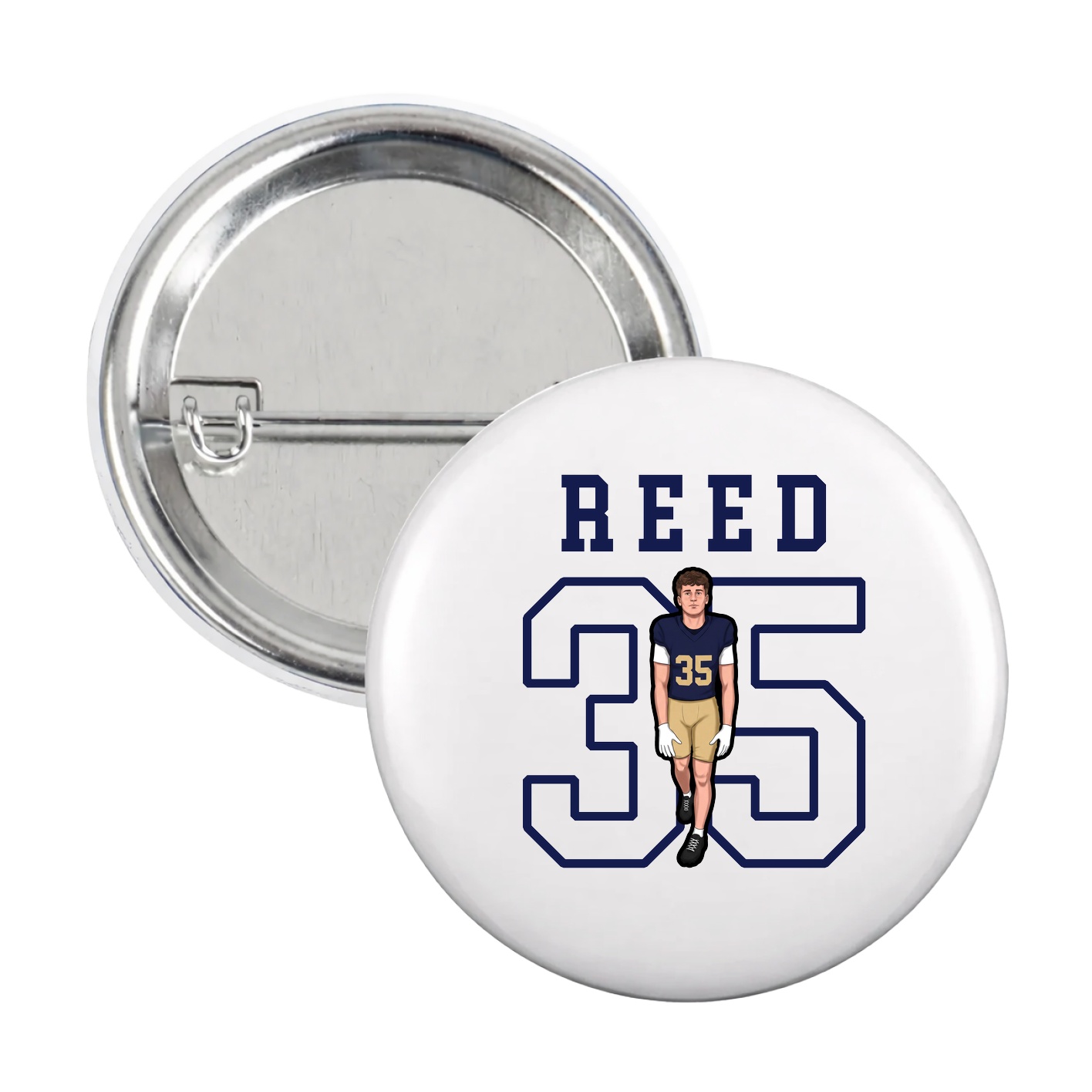 Game Day Button — Shirsey in White