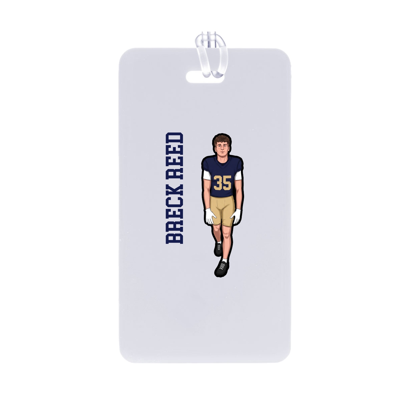 Bag Tag — Name Vertical in Classic