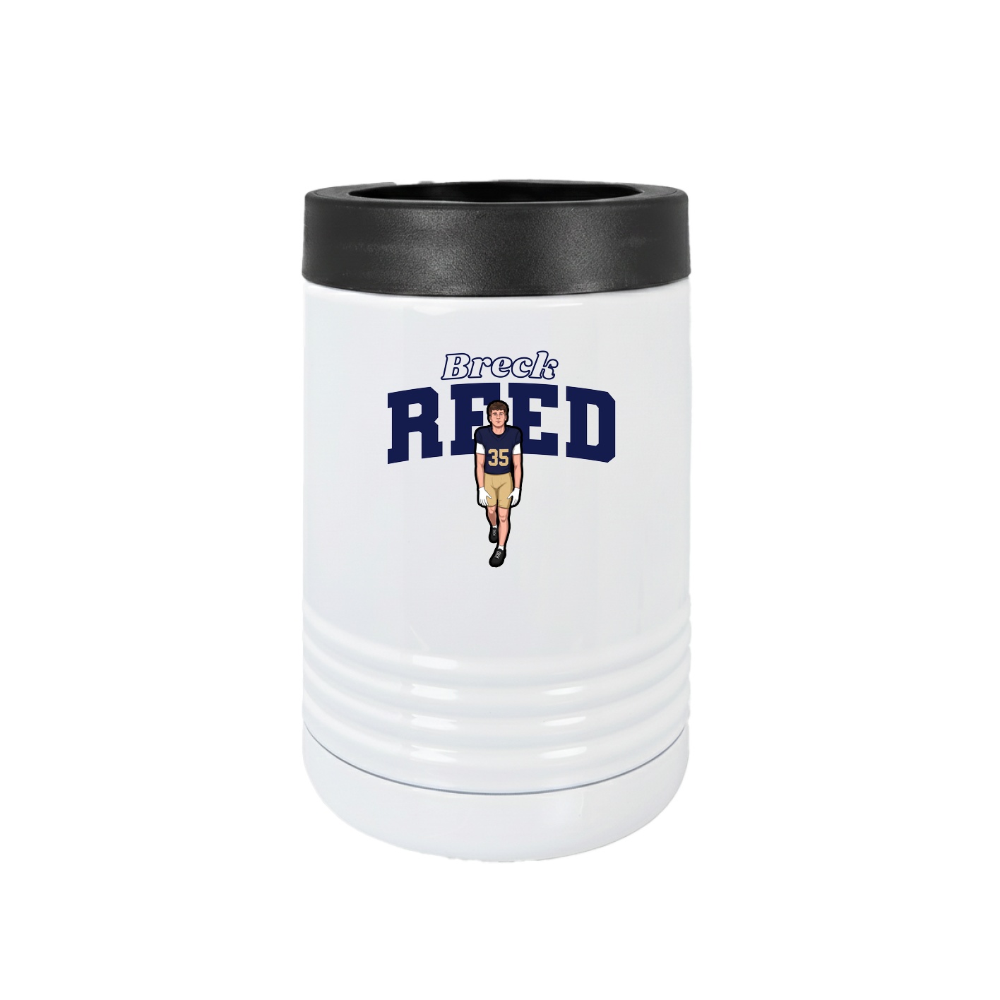 Beverage Holder — Name Arch in White
