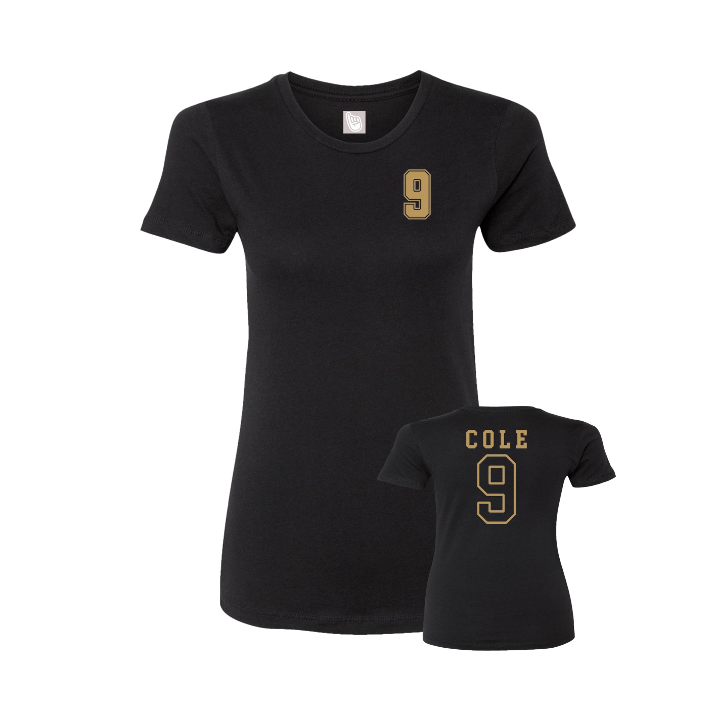 Womens Tee — Chest Back in Black