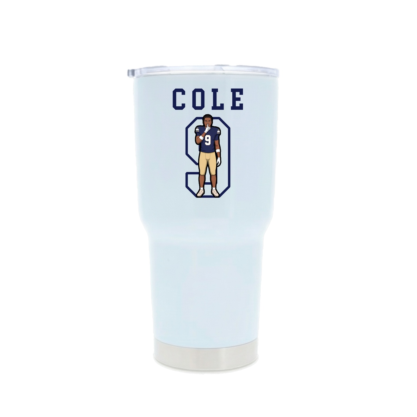 30oz Stainless Steel Tumbler — Shirsey in White