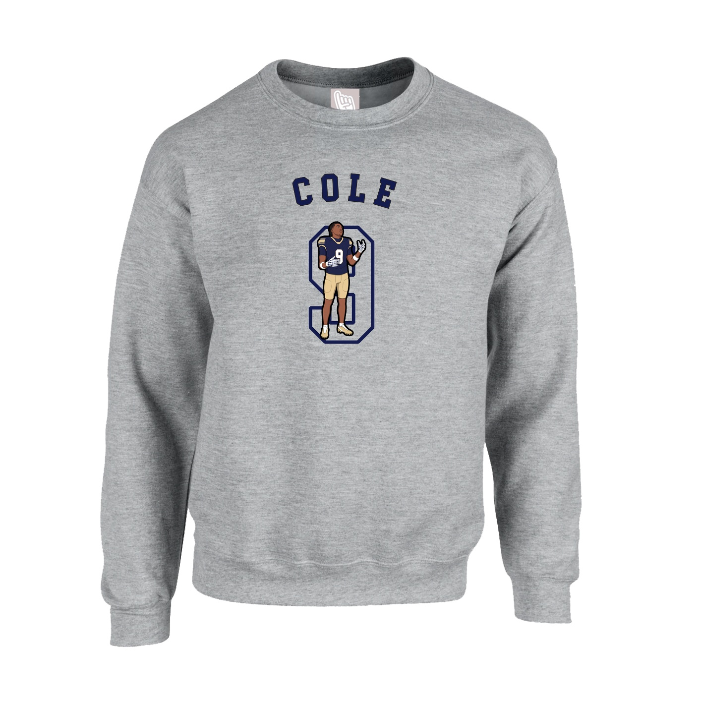 Fleece Crew — Shirsey Arch in Grey