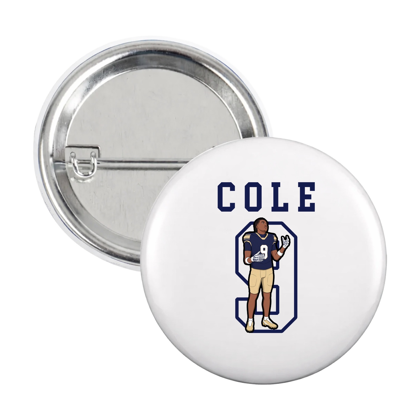 Game Day Button — Shirsey in White