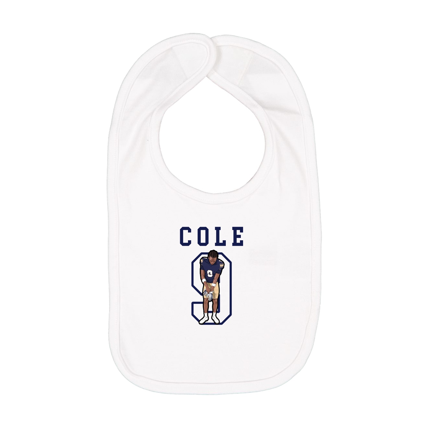 Infant Bib — Shirsey in White