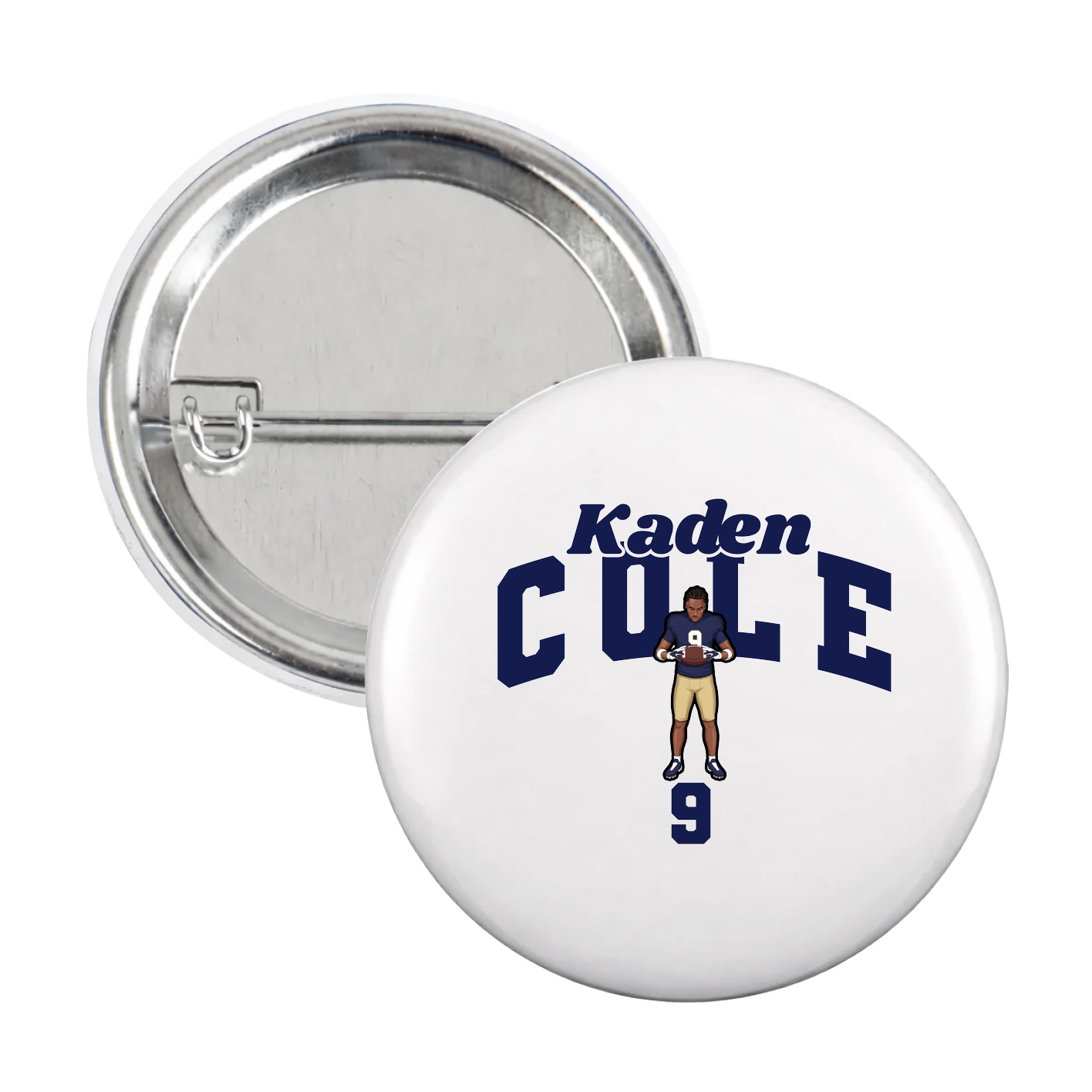 Game Day Button — Signature Arch in White