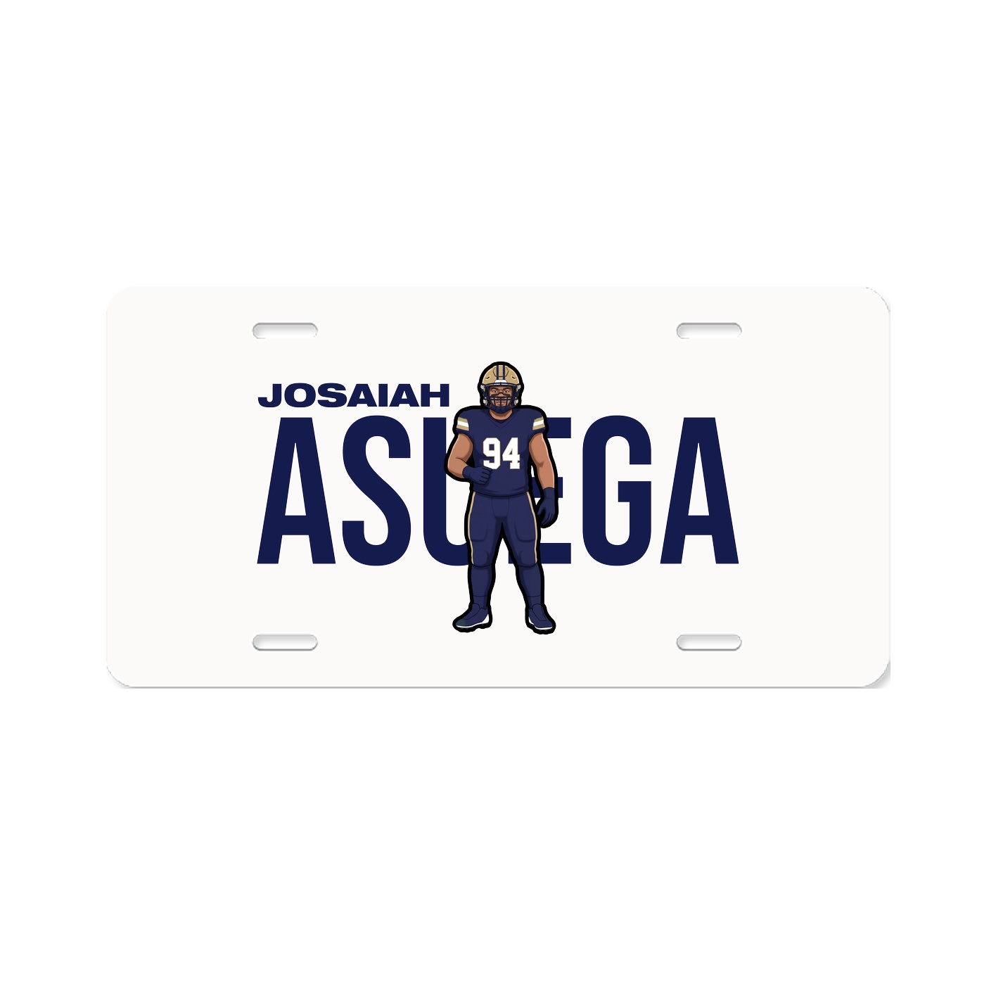 License Plate — Player Name in Classic