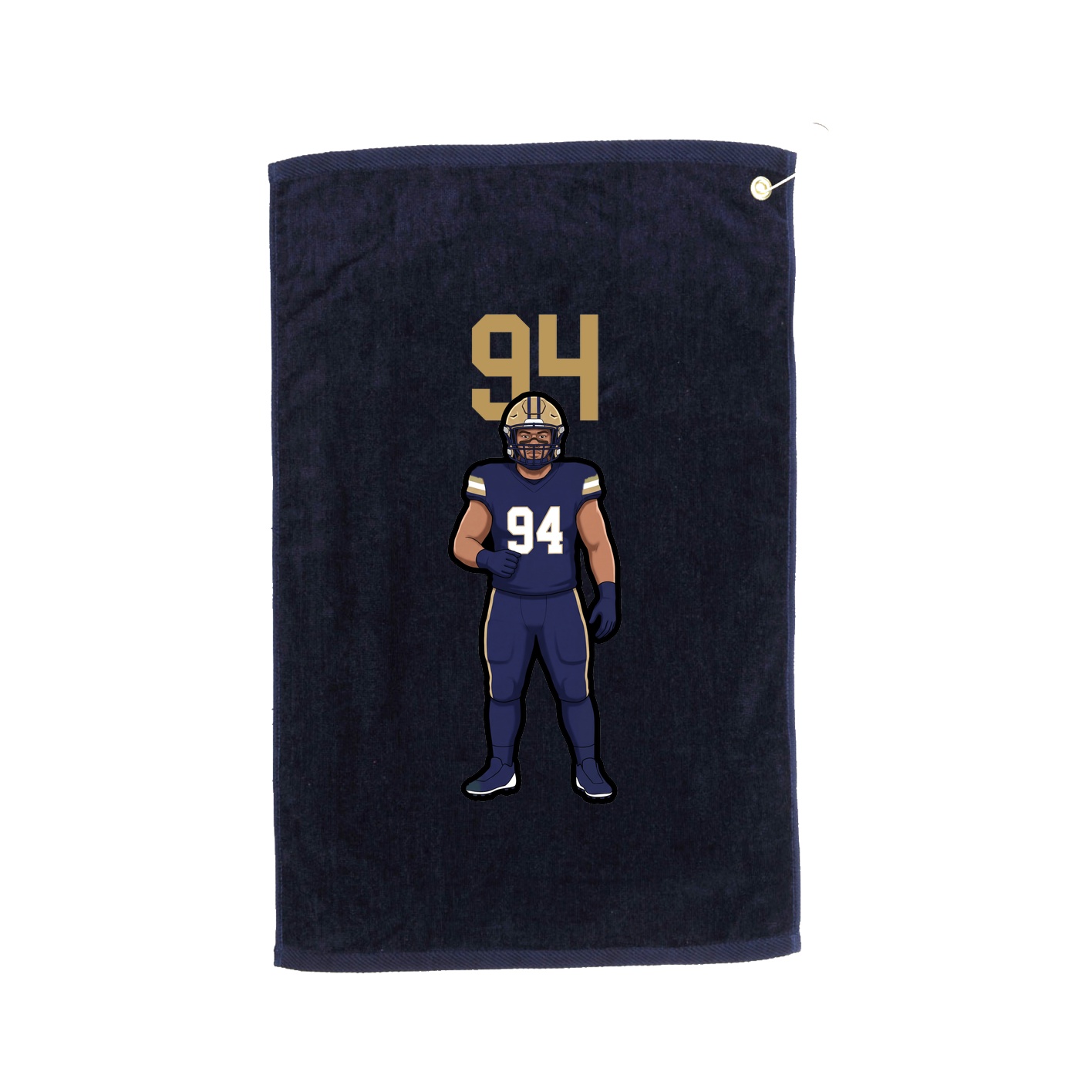 Golf Towel — Number Top in Navy