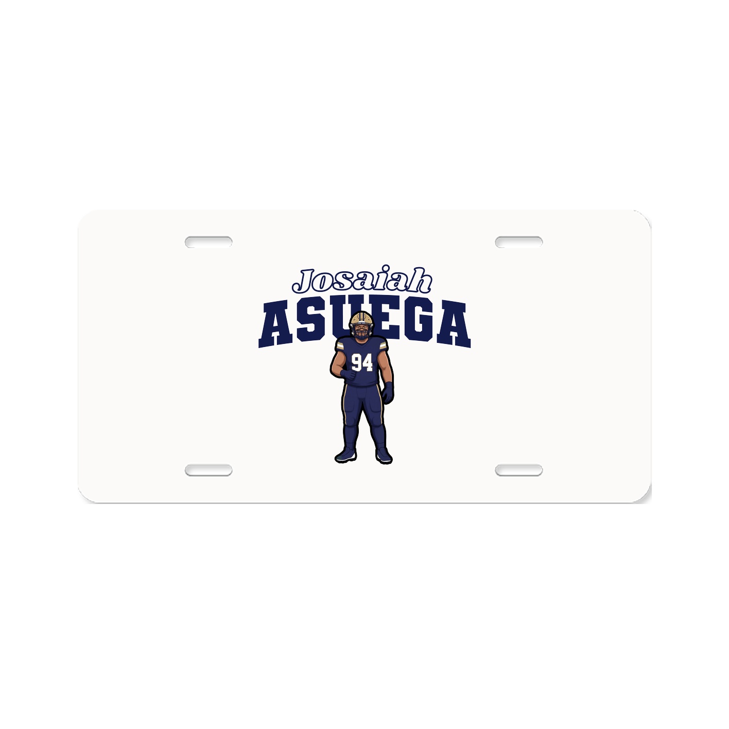 License Plate — Name Arch in Classic