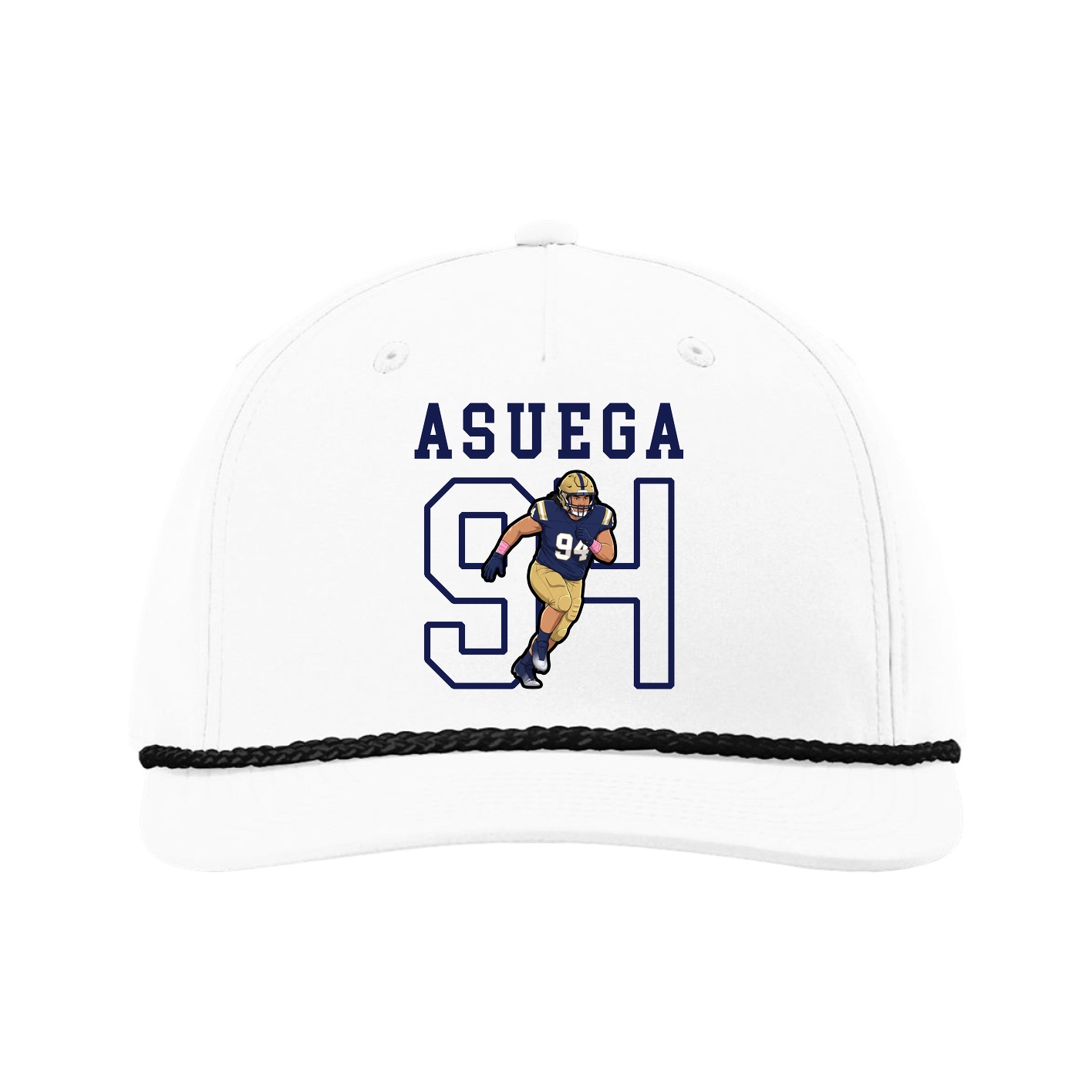 Five-Panel Classic Rope Cap — Shirsey in White